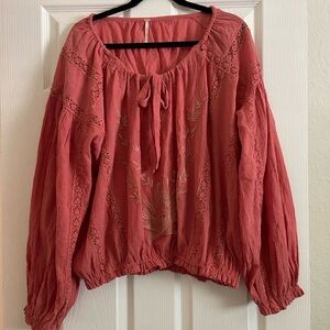 Free People Top Blouse Medium